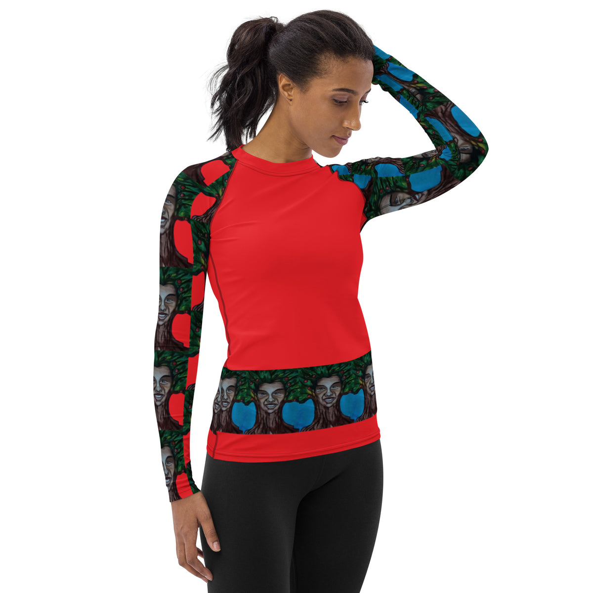 Dimvy Golden Tree Women's Rash Guard