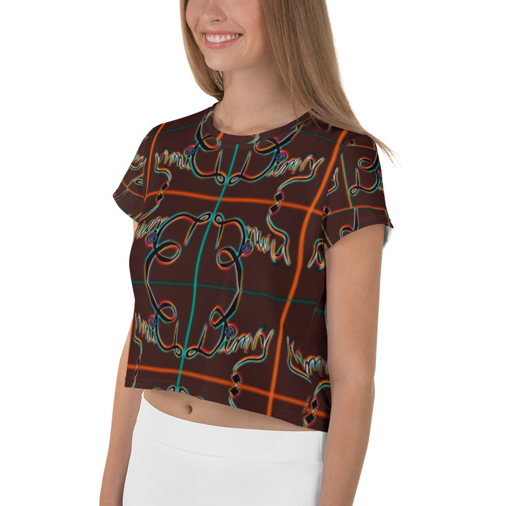 Dimvy Sweet Tea Crop Tee