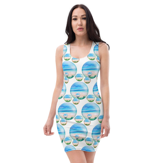 Dimvy Ocean Side Sublimation Cut & Sew Dress