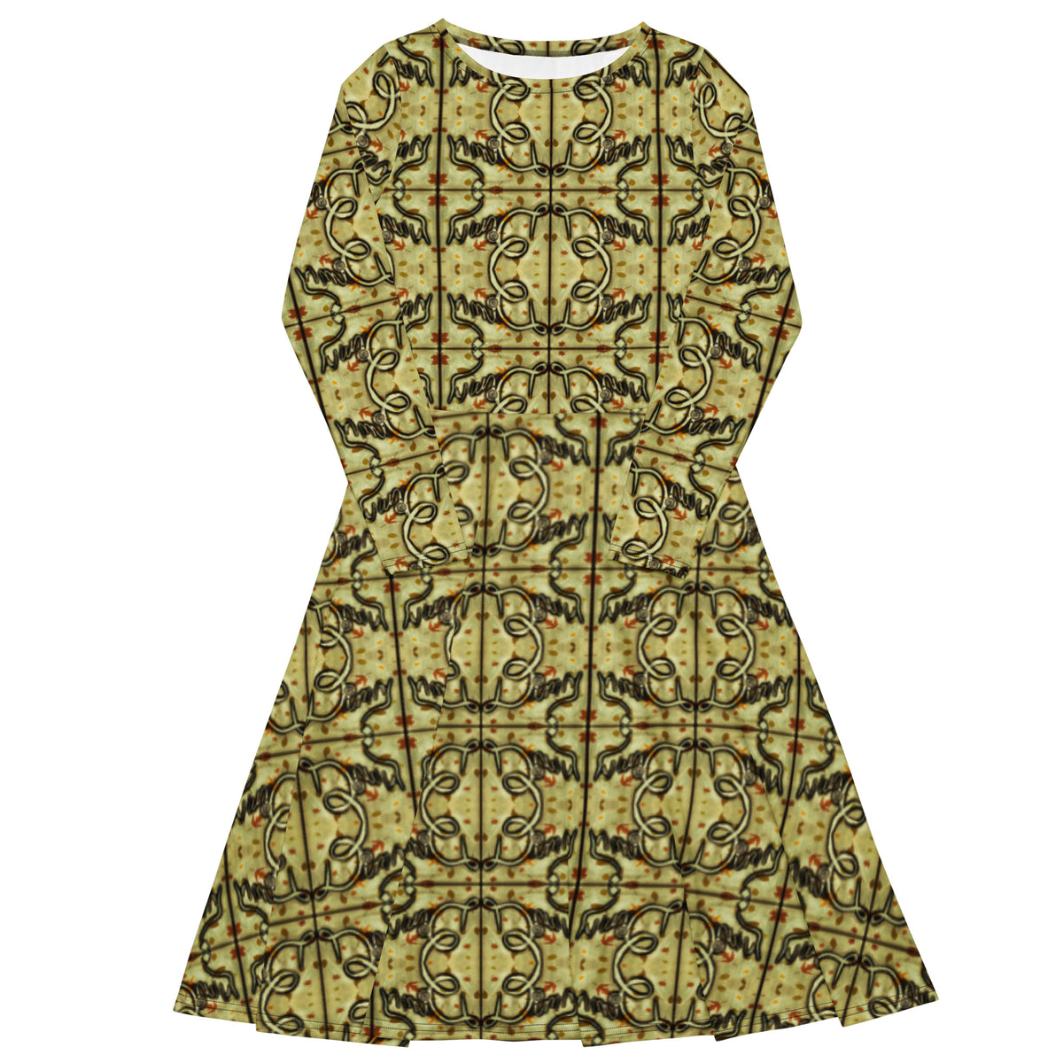 Dimvy Autumn long sleeve midi dress