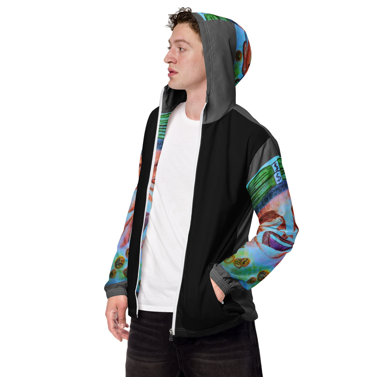 Dimvy Moneyman Men’s windbreaker