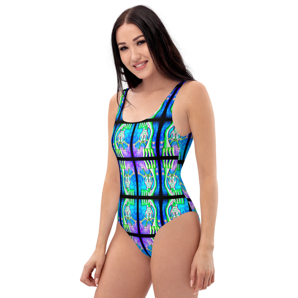 Dimvy The Alien One-Piece Swimsuit