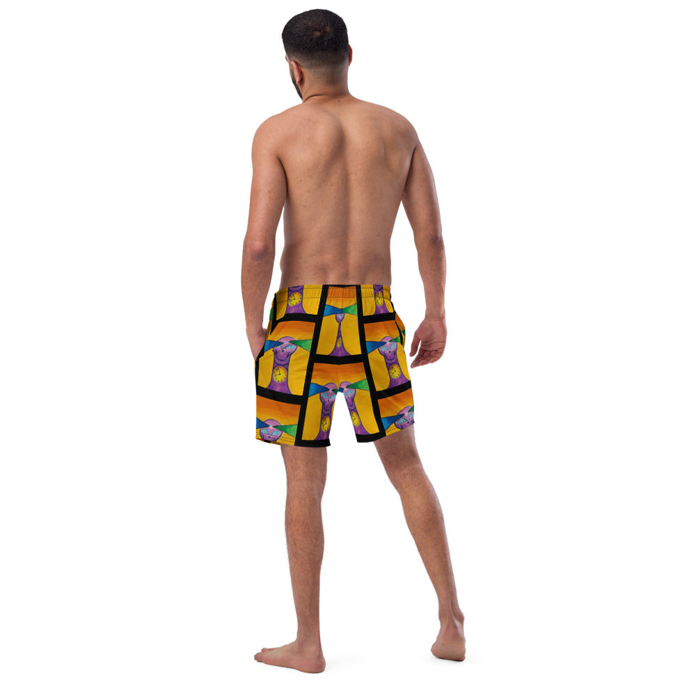 Dimvy Time Outside the Box Men's swim trunks