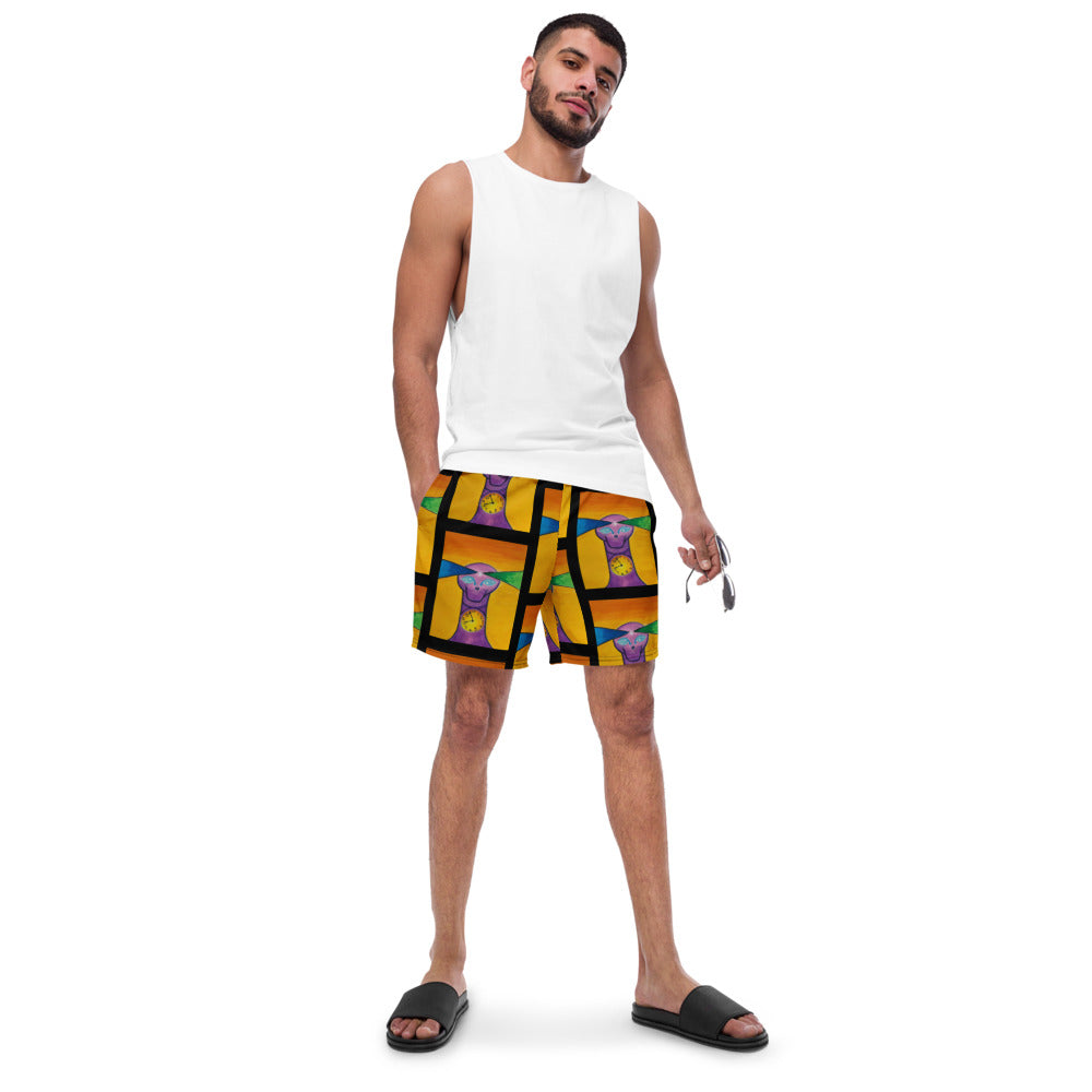 Dimvy Time Outside the Box Men's swim trunks
