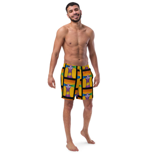 Dimvy Time Outside the Box Men's swim trunks