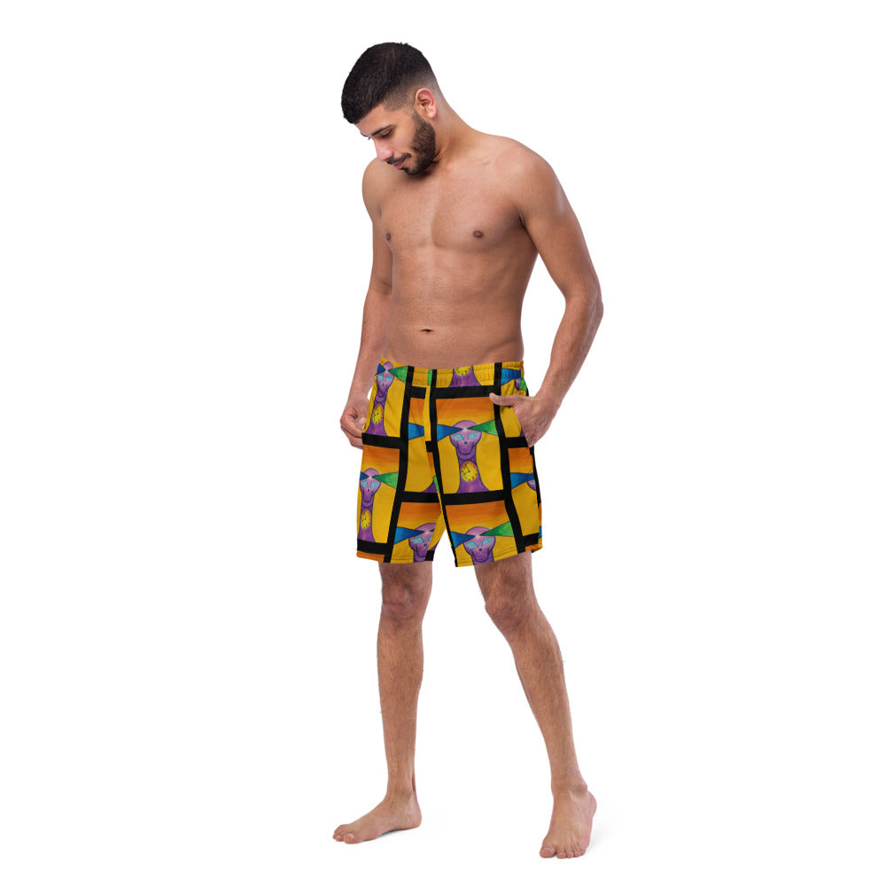 Dimvy Time Outside the Box Men's swim trunks