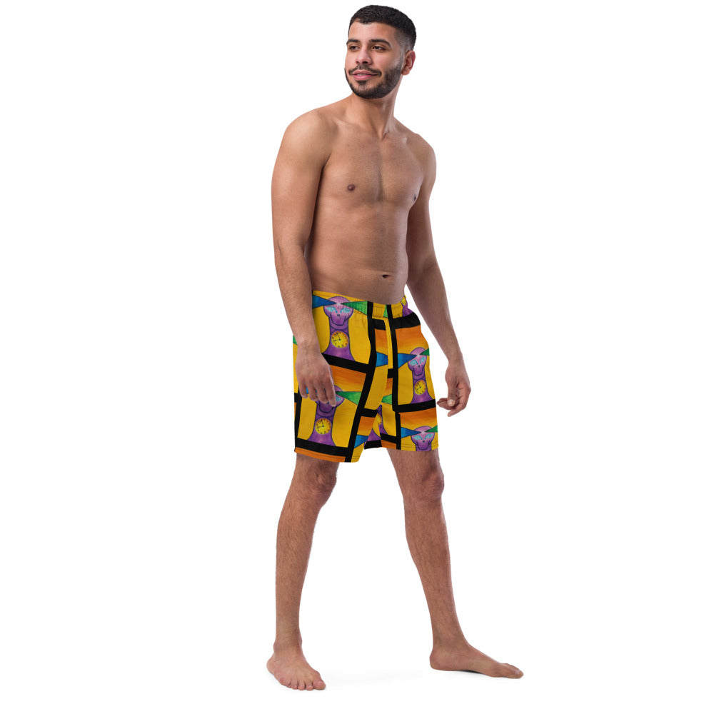 Dimvy Time Outside the Box Men's swim trunks