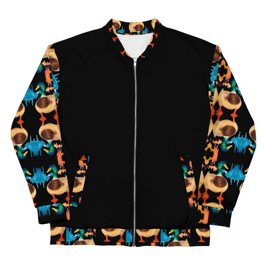 Dimvy bird frequency Unisex Bomber Jacket