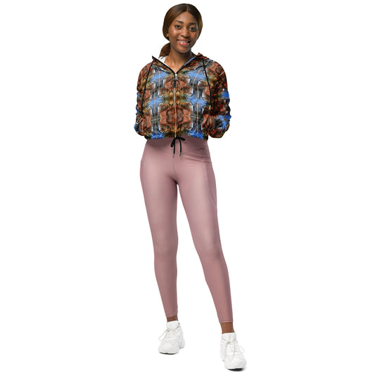 Dimvy Women’s cropped windbreaker