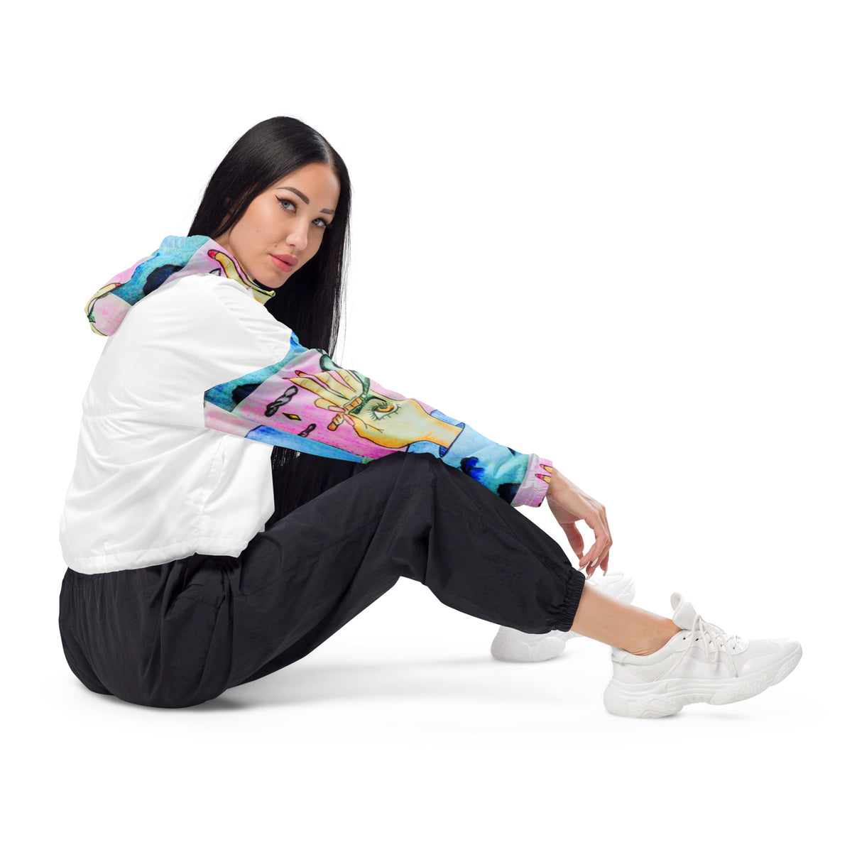 Dimvy Think High Women’s cropped windbreaker