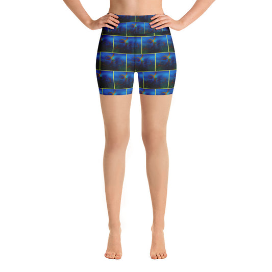 Dimvy Fireworks Yoga Shorts