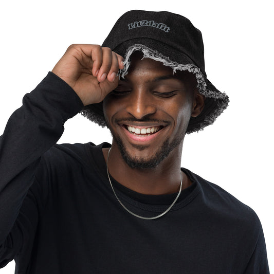 Dimvy Distressed denim bucket hat