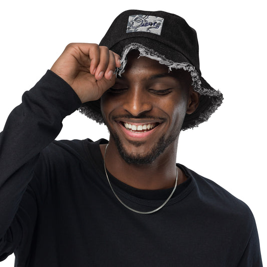 Dimvy Distressed denim bucket hat