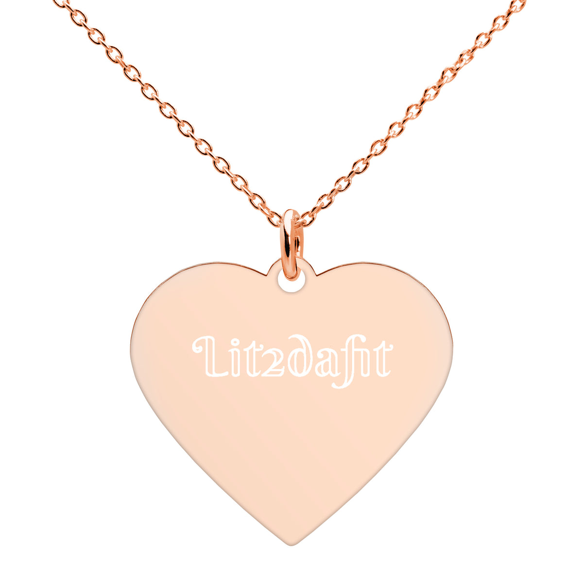 Dimvy Lit2dafit Silver Heart Necklace