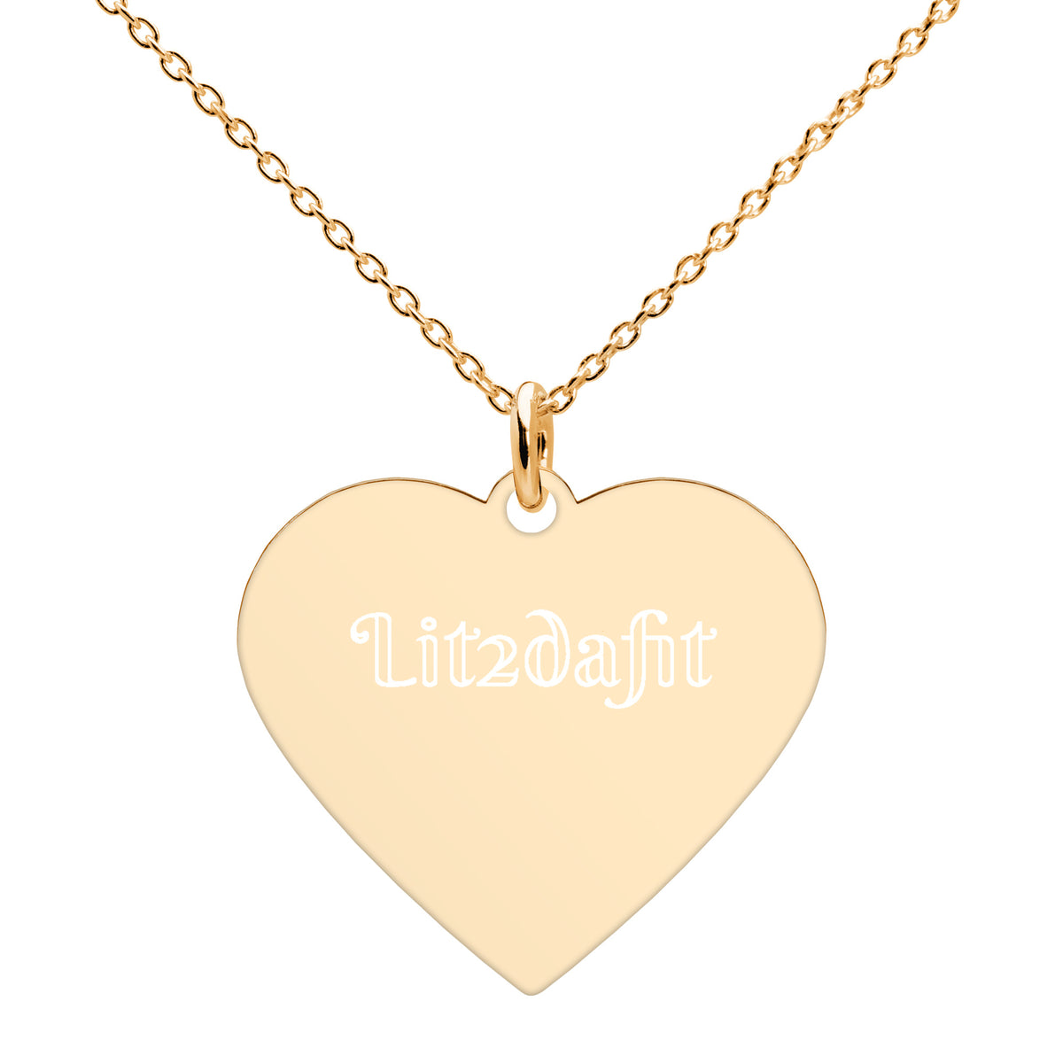 Dimvy Lit2dafit Silver Heart Necklace