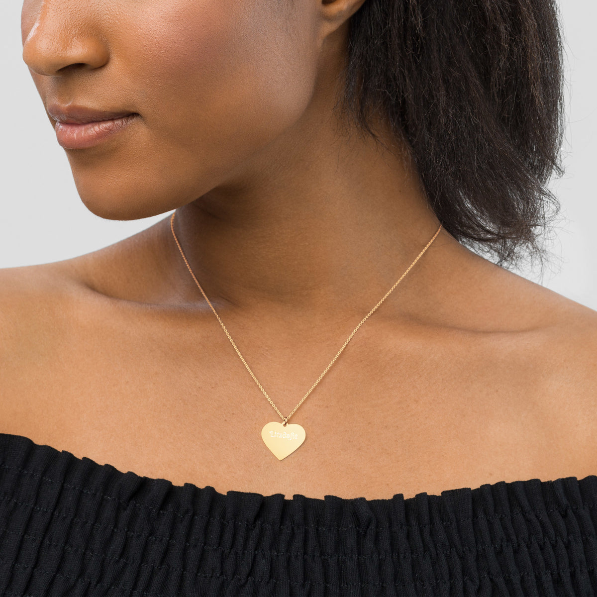 Dimvy Lit2dafit Silver Heart Necklace