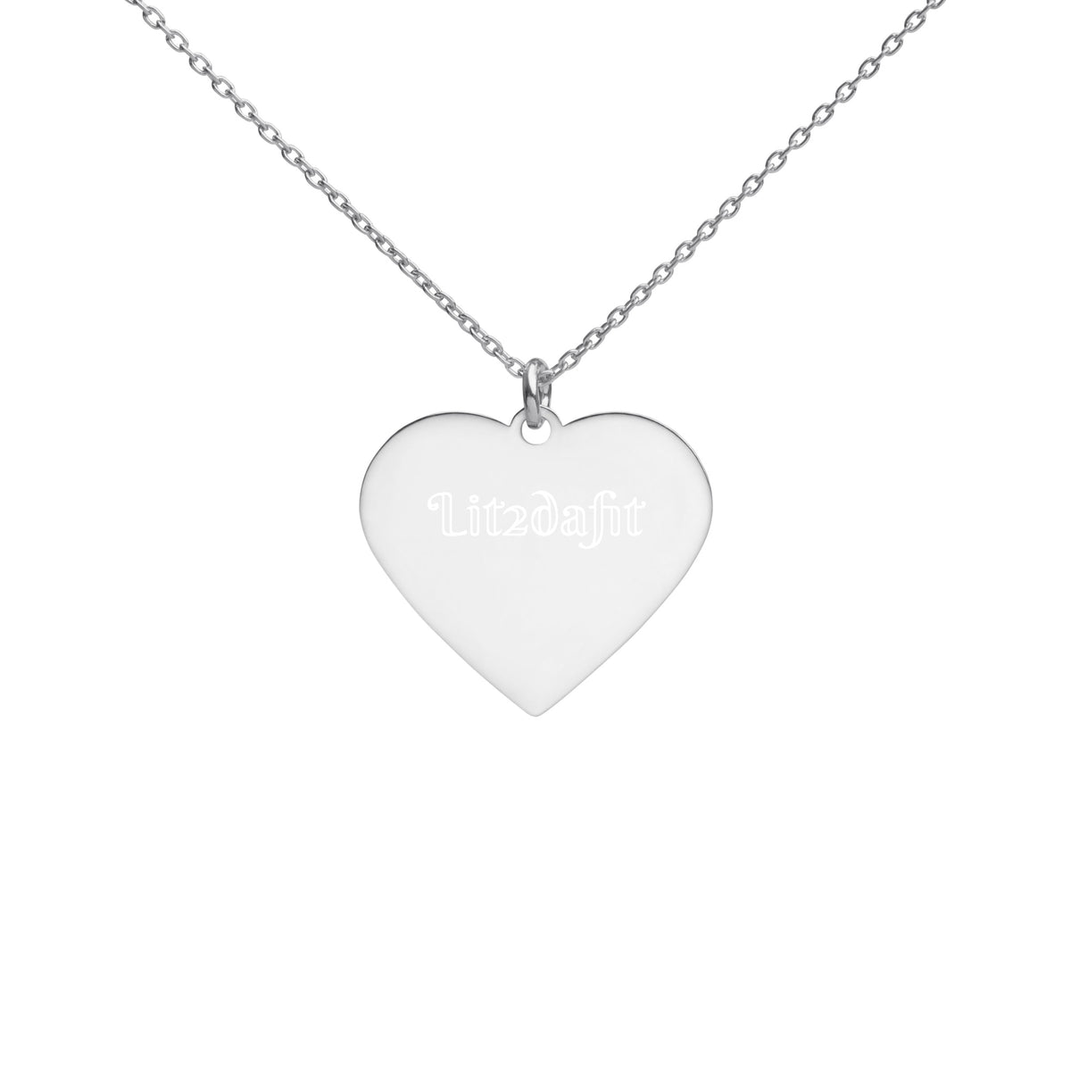 Dimvy Lit2dafit Silver Heart Necklace