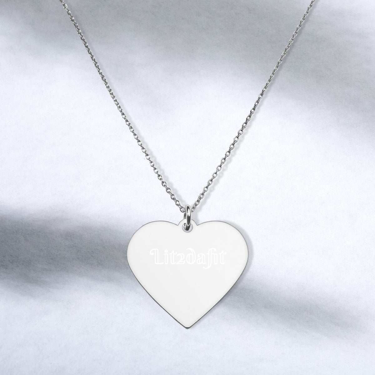 Dimvy Lit2dafit Silver Heart Necklace