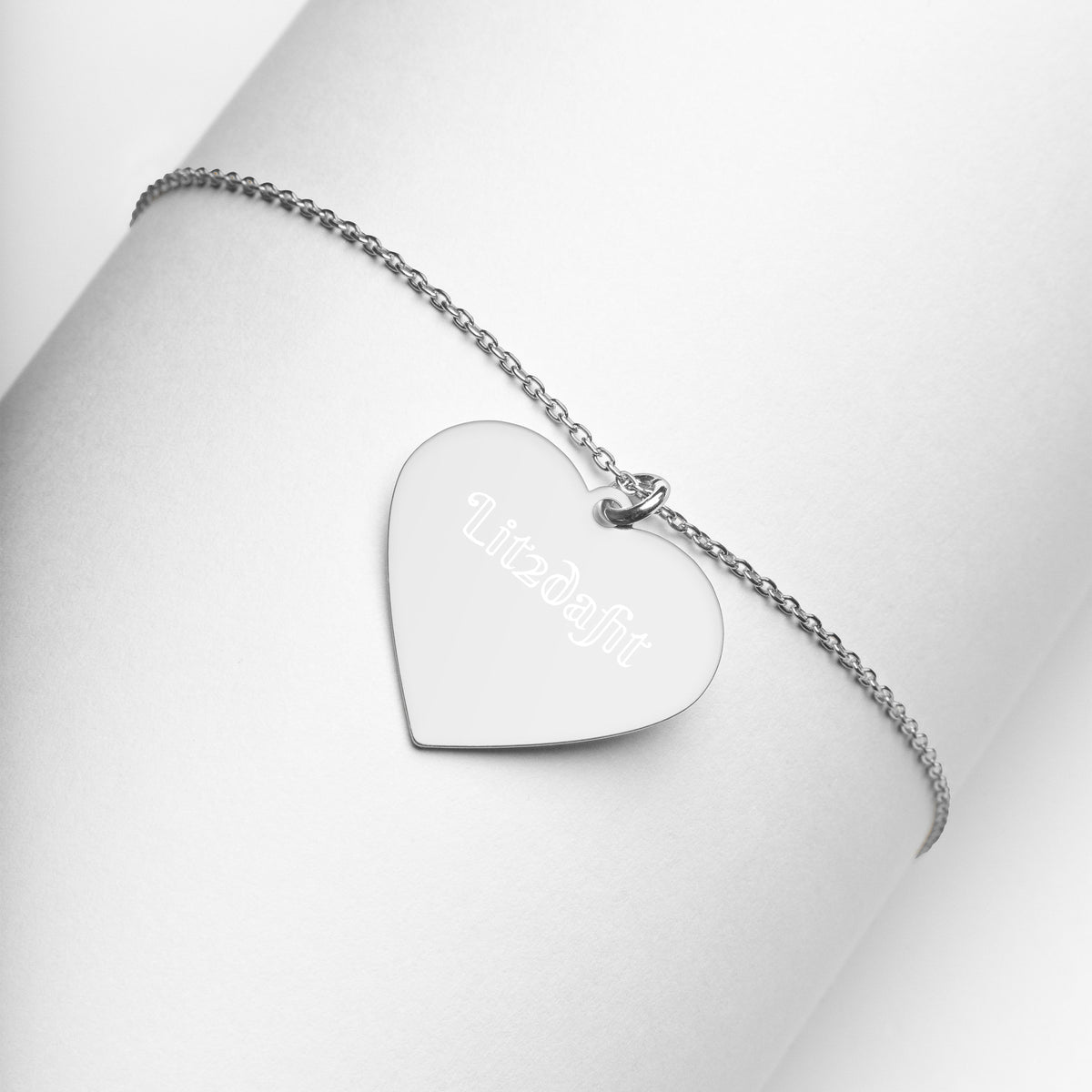 Dimvy Lit2dafit Silver Heart Necklace