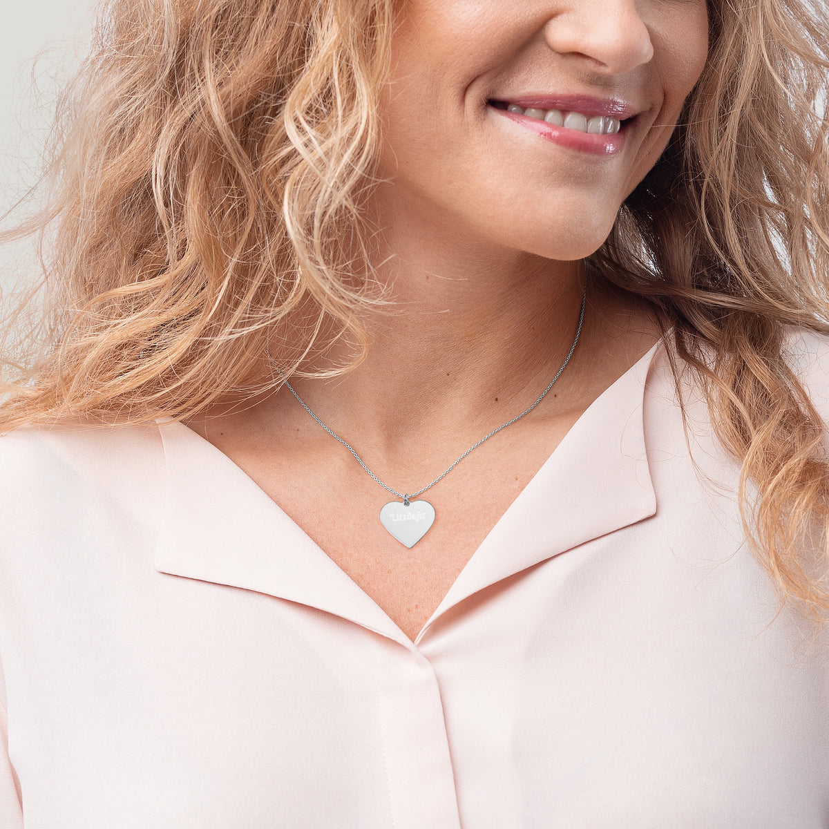 Dimvy Lit2dafit Silver Heart Necklace