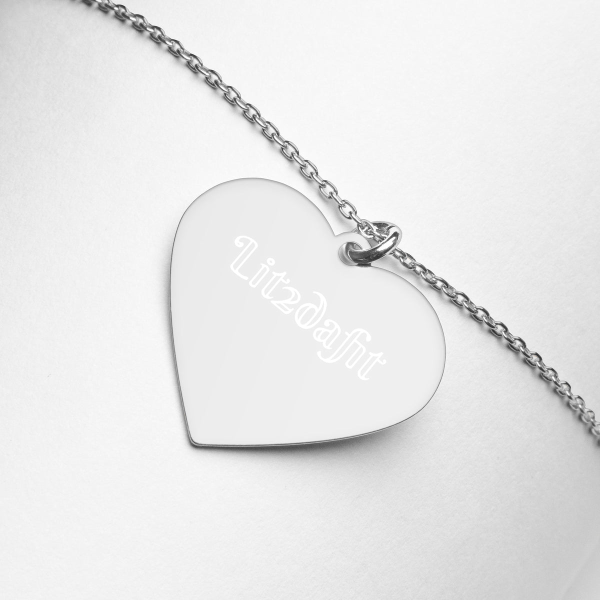 Dimvy Lit2dafit Silver Heart Necklace