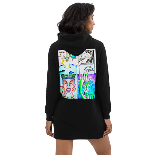 Dimvy Collage Hoodie dress