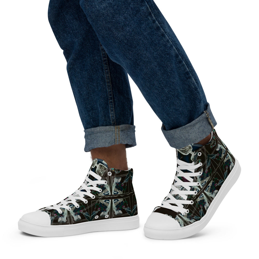 Dimvy Lady Ready Men’s high top canvas shoes