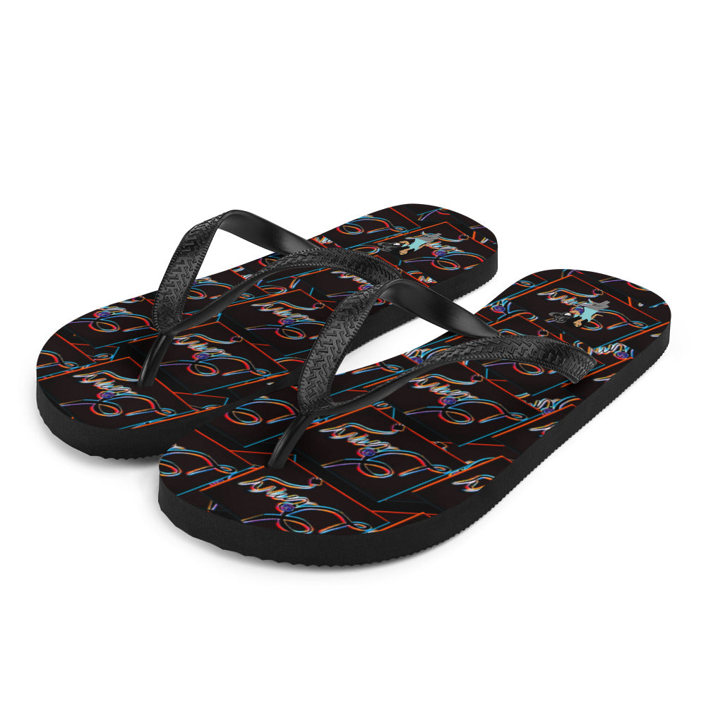 Dimvy Graffiti Flip-Flops
