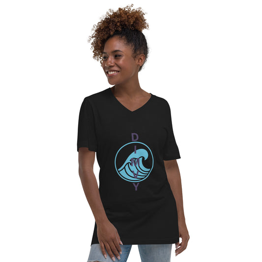 Dimvy Unisex nisex Short Sleeve V-Neck T-Shirt