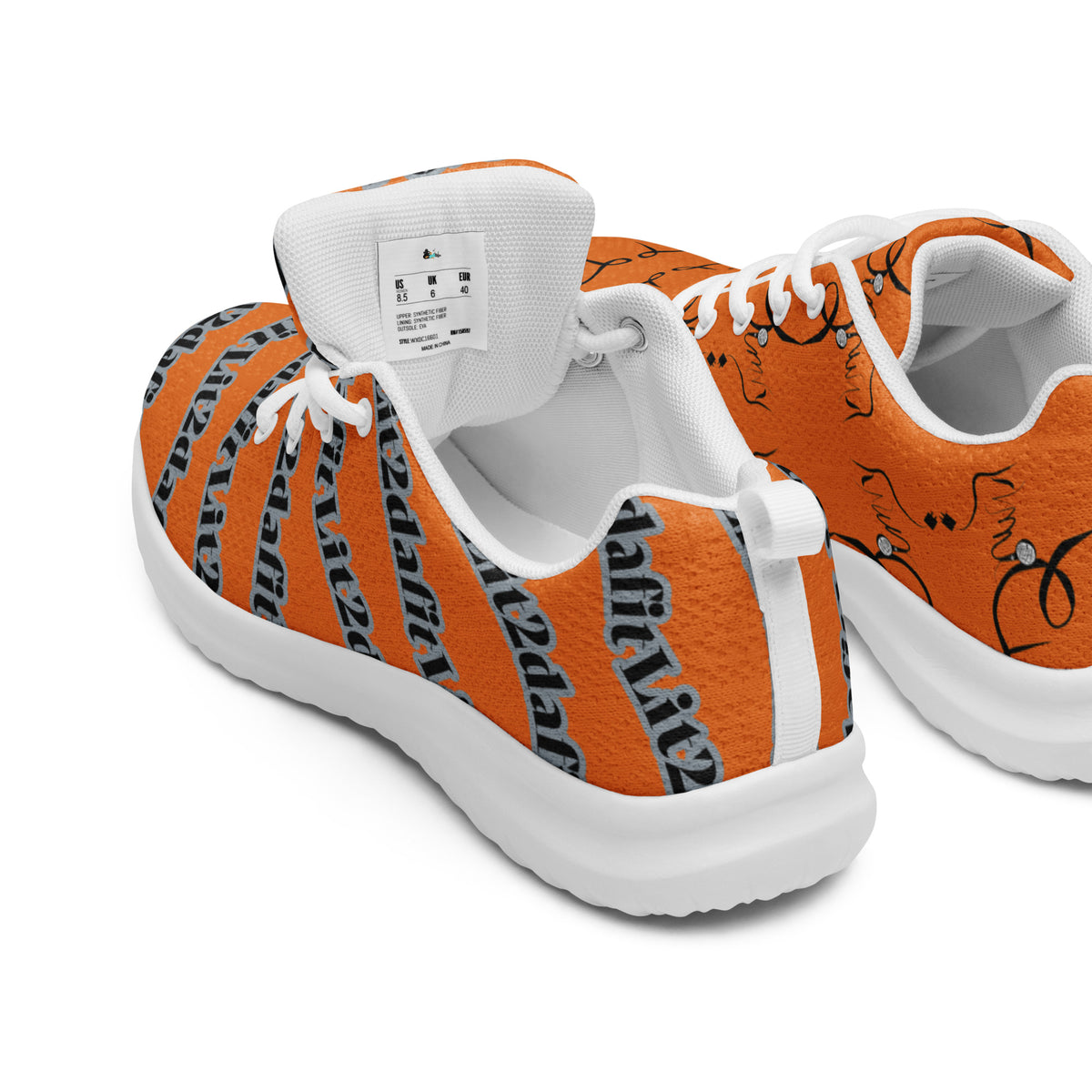 Dimvy Women’s Orange Cream athletic shoes