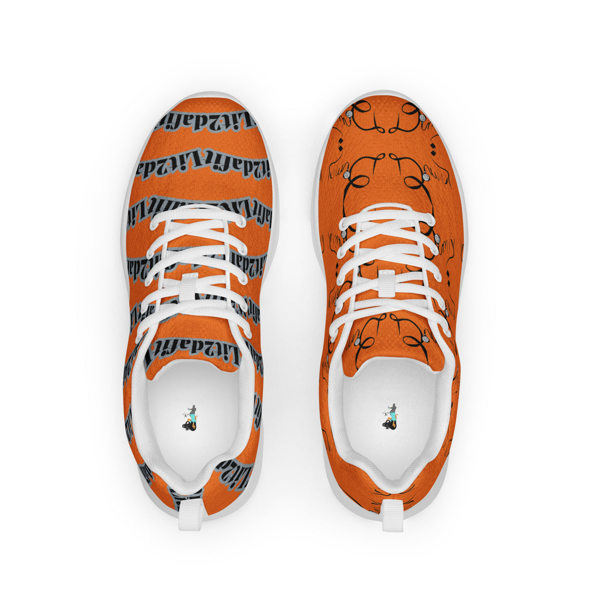 Dimvy Women’s Orange Cream athletic shoes