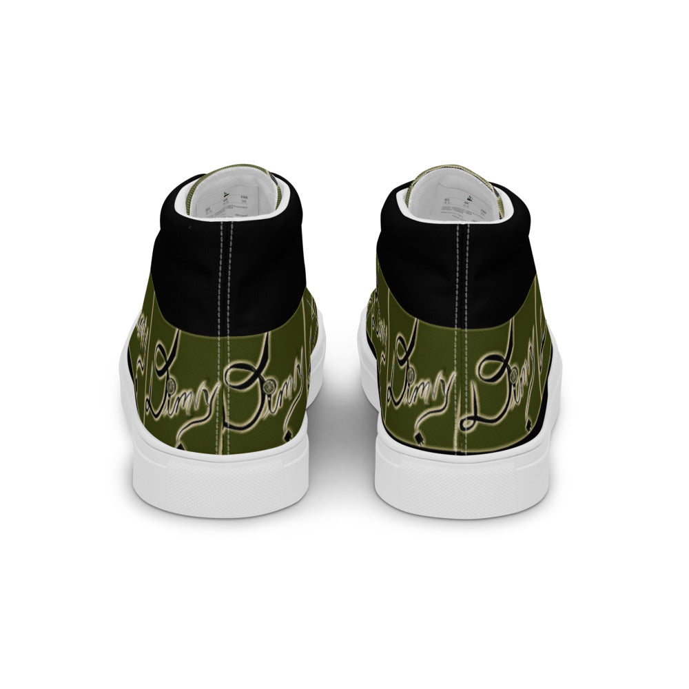 Dimvy Army Women’s high top canvas shoes