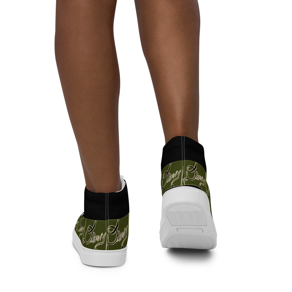 Dimvy Army Women’s high top canvas shoes